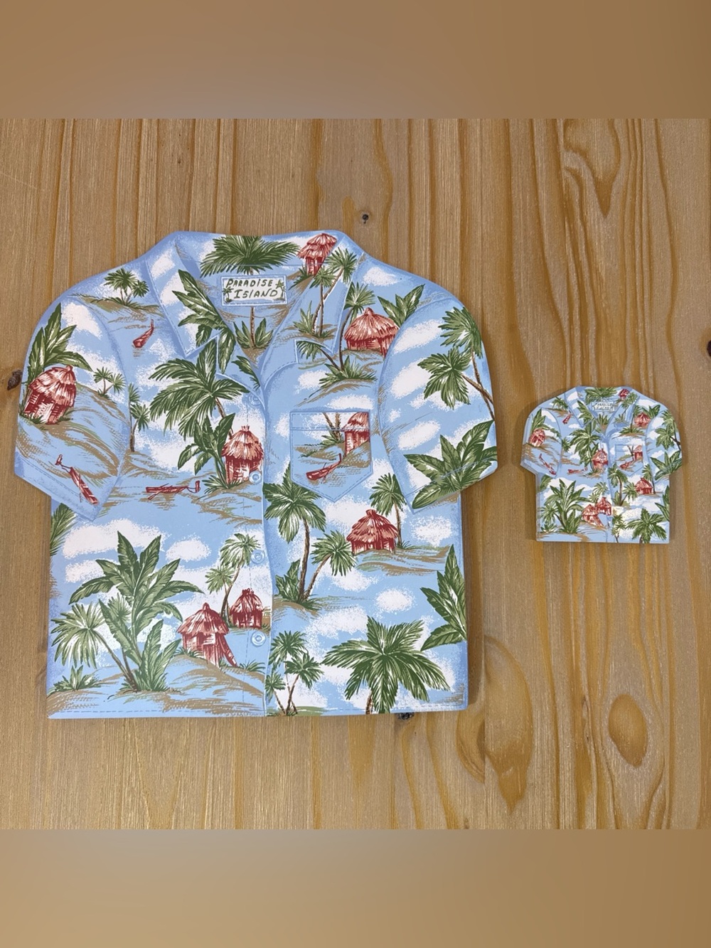 Paradise Cove Hawaiian Shirt Vinyl Placemats & Coasters Service for 8!